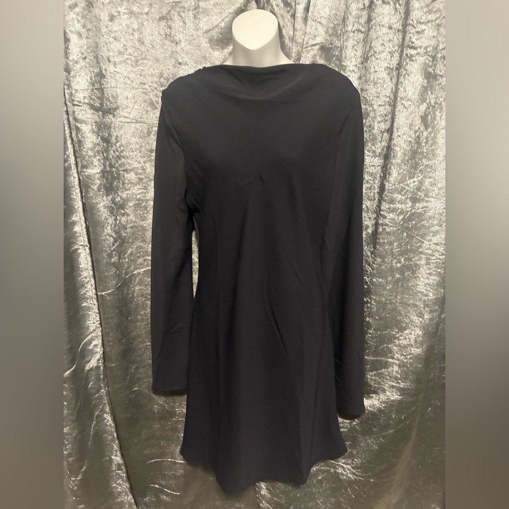 Elegant Long Sleeve Dress size M color gray